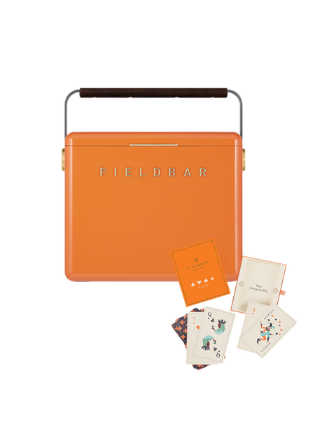 Gin Trunk + Playing Cards Set (Orchard Orange)